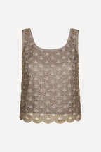 Scallop Sequin Top