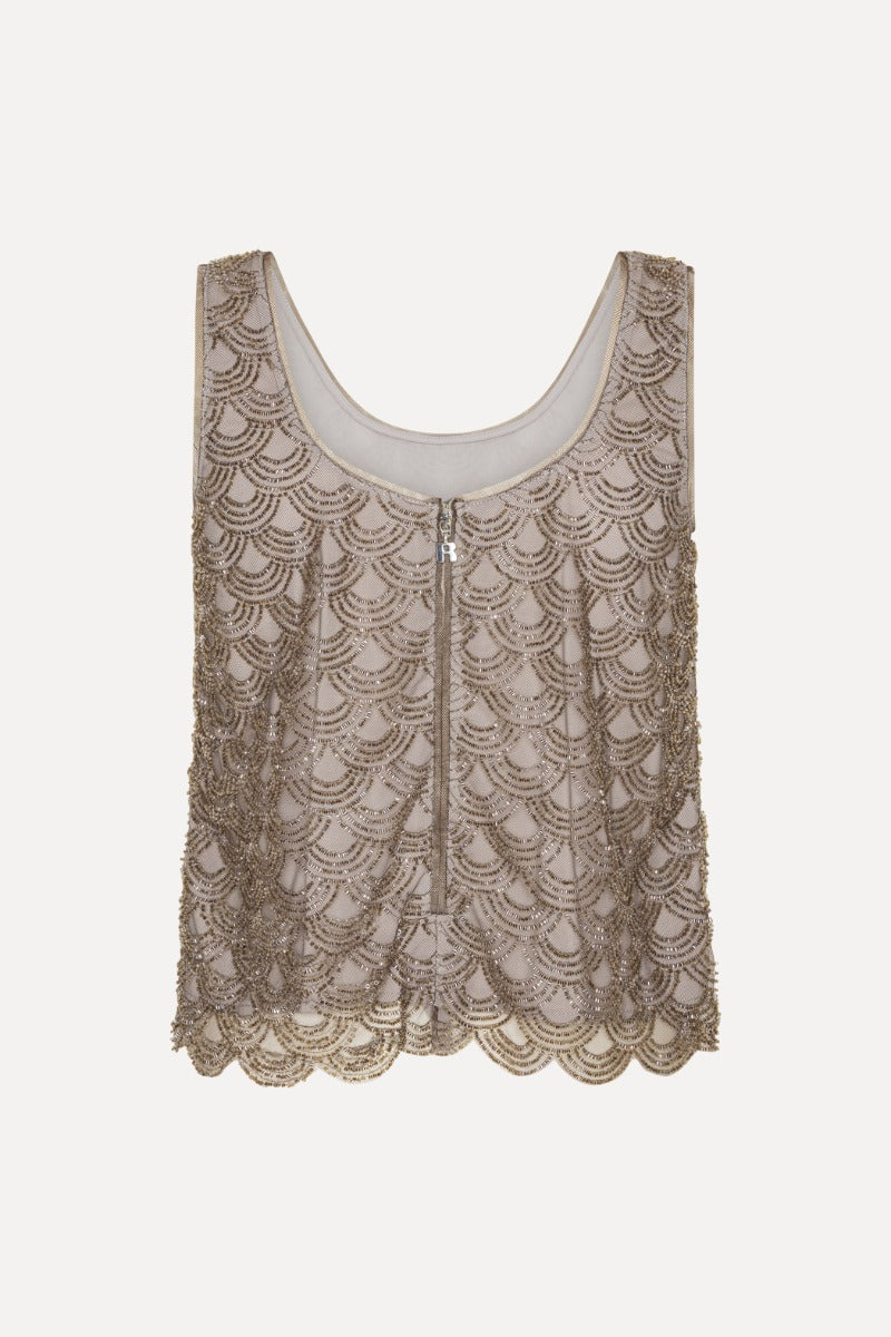 Scallop Sequin Top