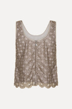 Scallop Sequin Top