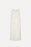 Pleated Midi Strap Dress