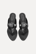Kitten Heel Leather Mule