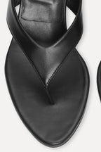 Kitten Heel Leather Mule