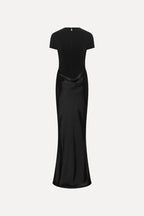 Capsleeve Draped Maxi