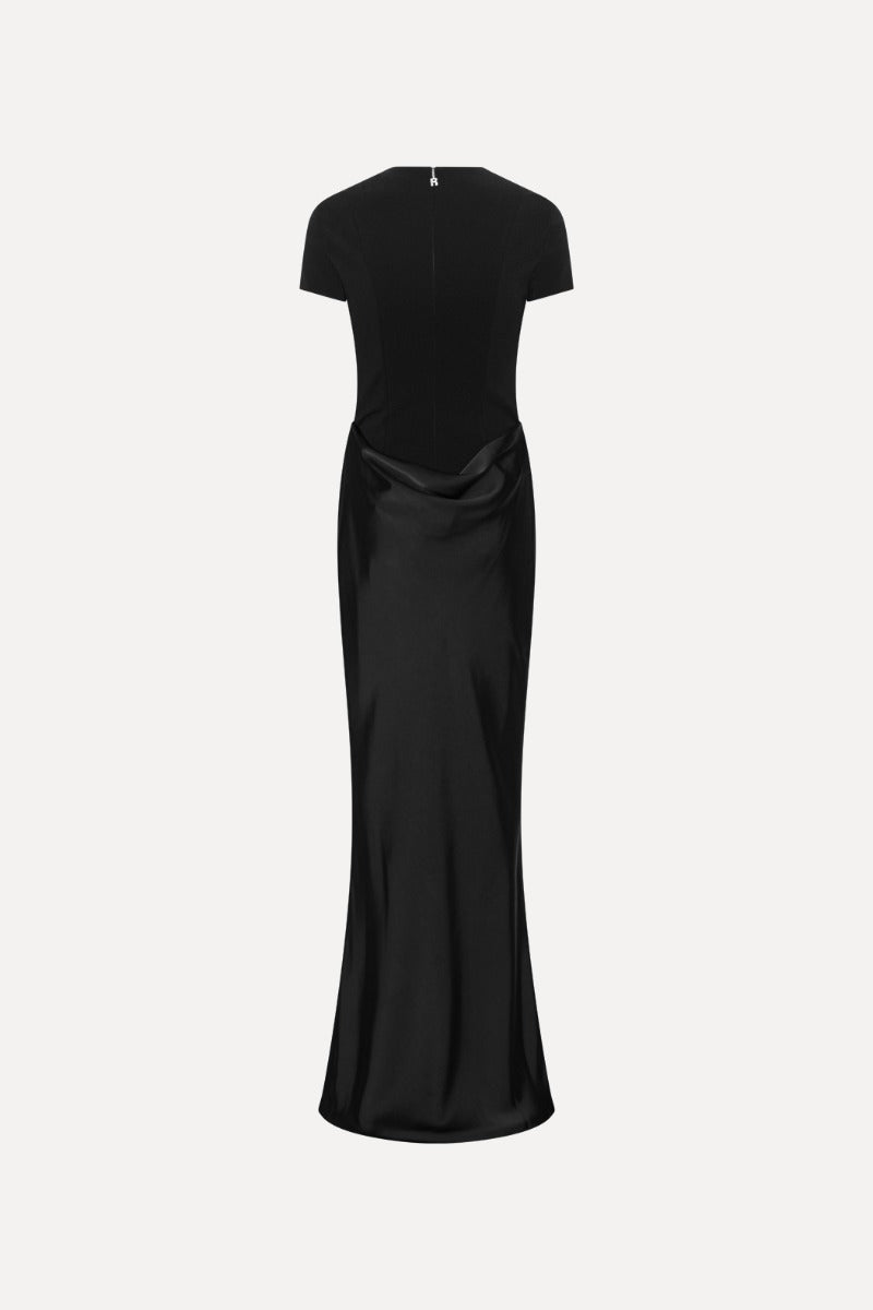 Capsleeve Draped Maxi