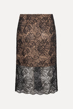 Lace Midi Pencil Skirt