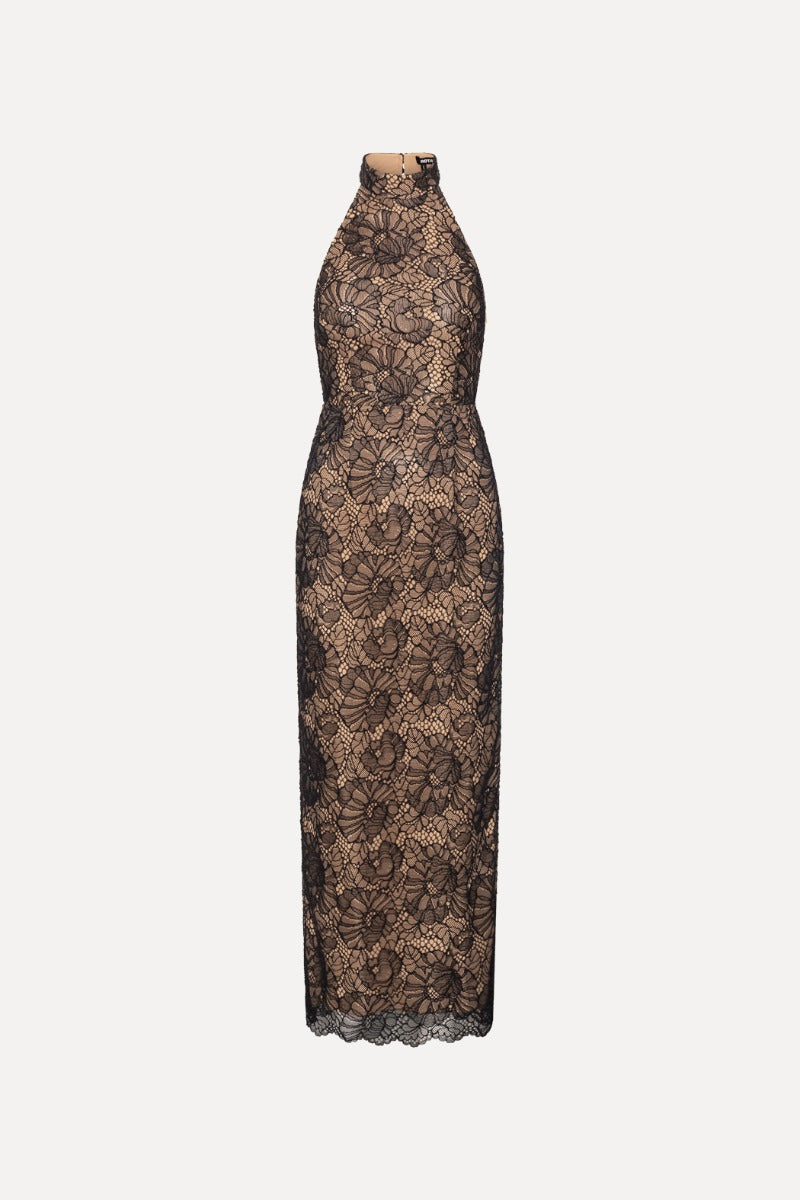 Lace Halterneck Dress