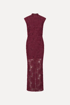 Flower Mesh Maxi Dress