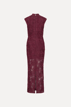 Flower Mesh Maxi Dress