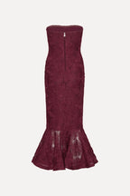 Flower Mesh Flounce Dress