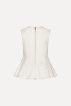 Peplum Denim Top
