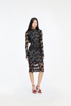 Flower Mesh Ls Top