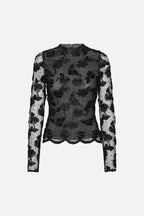 Flower Mesh Ls Top