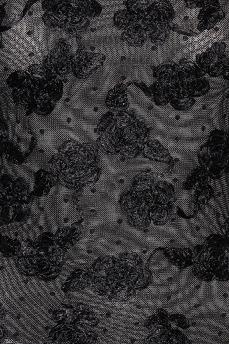 Flower Mesh Ls Top
