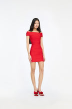 Mini Fitted Knit Dress