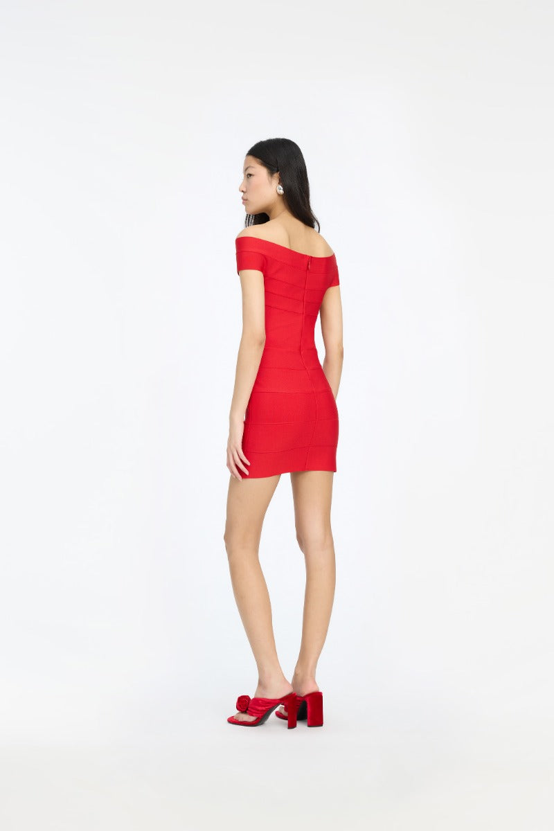 Mini Fitted Knit Dress