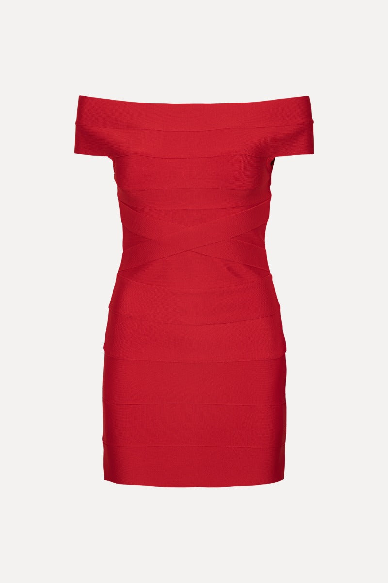Mini Fitted Knit Dress
