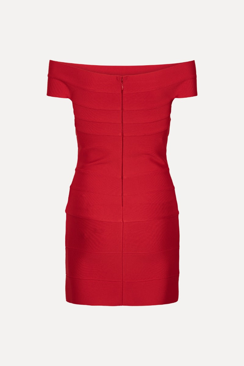 Mini Fitted Knit Dress