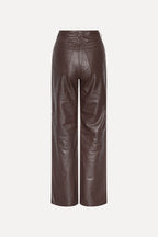 Straight Leather Pants