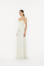 Satin Pearl Corset Dress