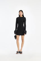 Frill Sleeved Mini Dress