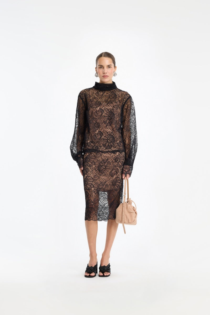 Lace Long Sleeve Blouse