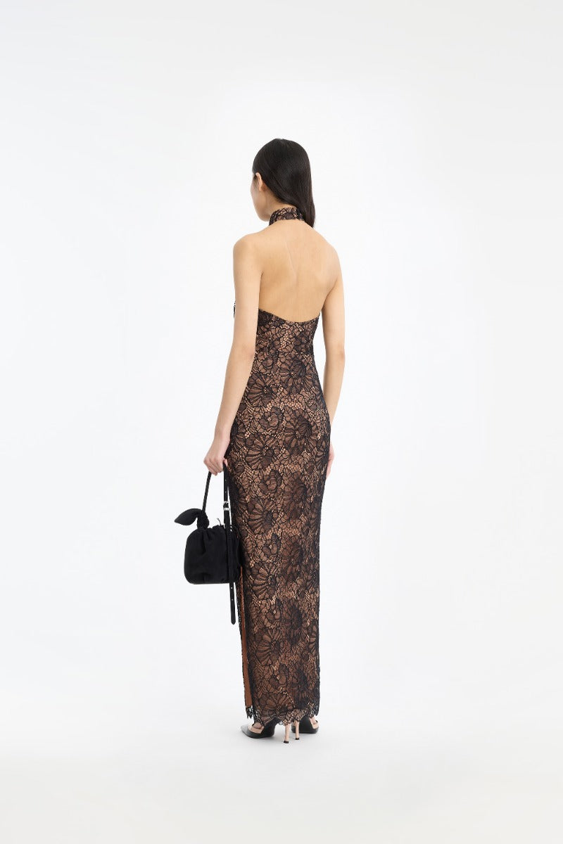 Lace Halterneck Dress