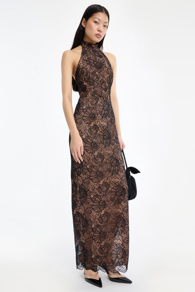Lace Halterneck Dress