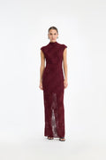 Flower Mesh Maxi Dress