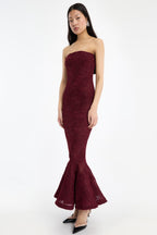 Flower Mesh Flounce Dress