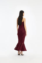 Flower Mesh Flounce Dress